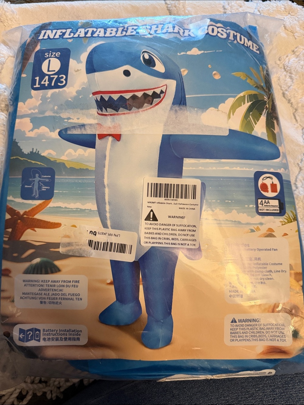 Adult Inflatable Shark Costume